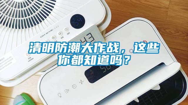 清明防潮大作战，这些你都知道吗？