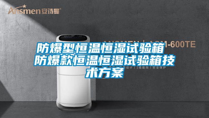 防爆型恒温恒湿试验箱 防爆款恒温恒湿试验箱技术方案