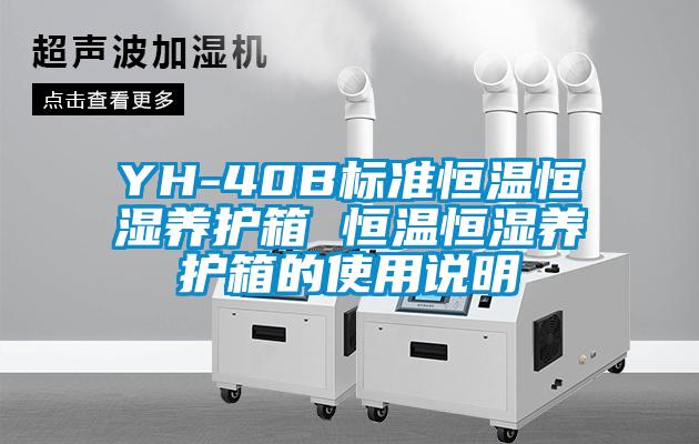 YH-40B标准恒温恒湿养护箱 恒温恒湿养护箱的使用说明