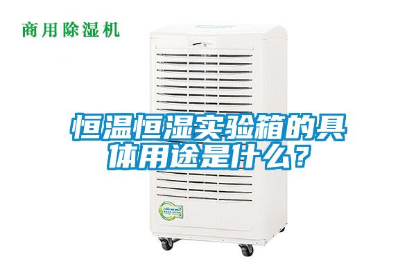 恒温恒湿实验箱的具体用途是什么？