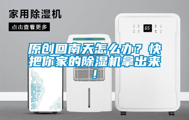 原创回南天怎么办？快把你家的除湿机拿出来!