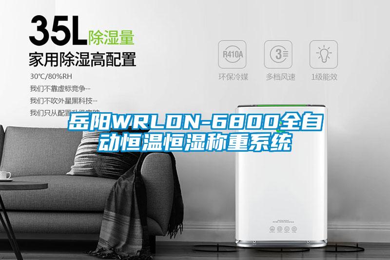 岳阳WRLDN-6800全自动恒温恒湿称重系统