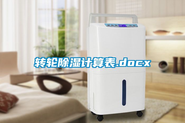 转轮除湿计算表.docx