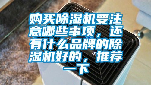 购买除湿机要注意哪些事项，还有什么品牌的除湿机好的，推荐一下